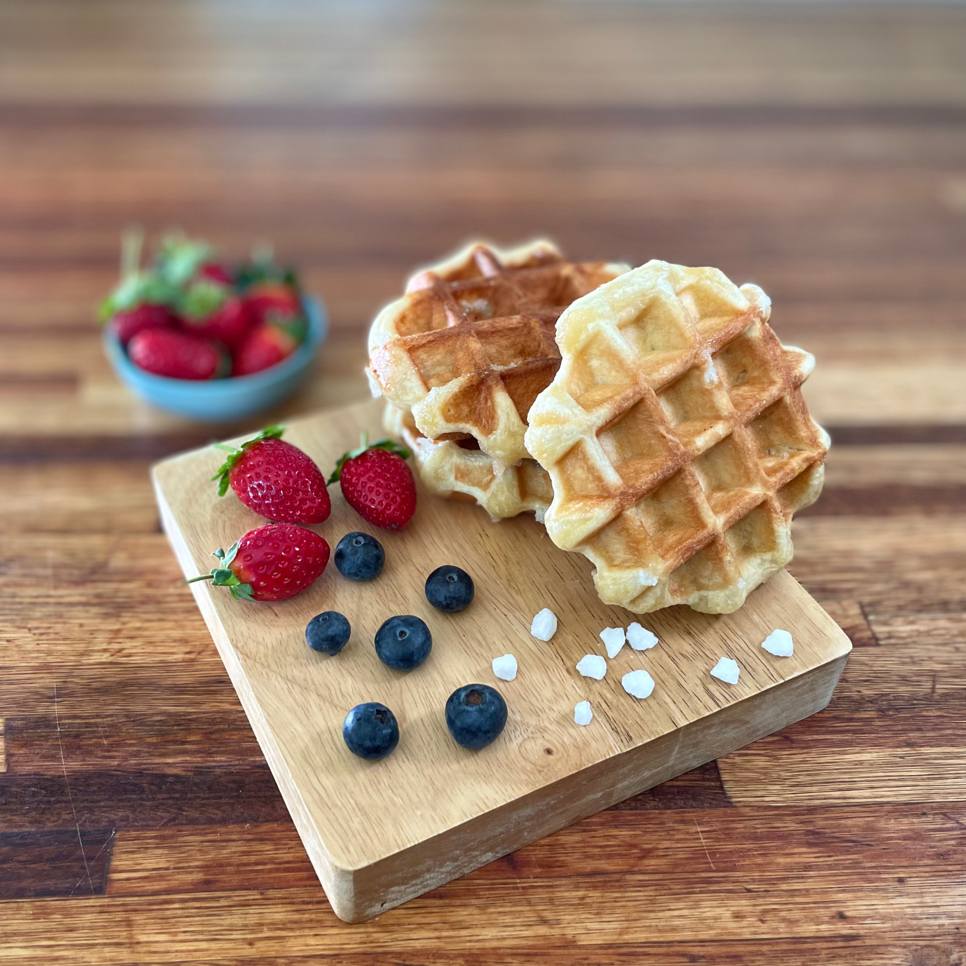 The Original - Large Vegan Belgian Liège Waffles (Pack of 4)