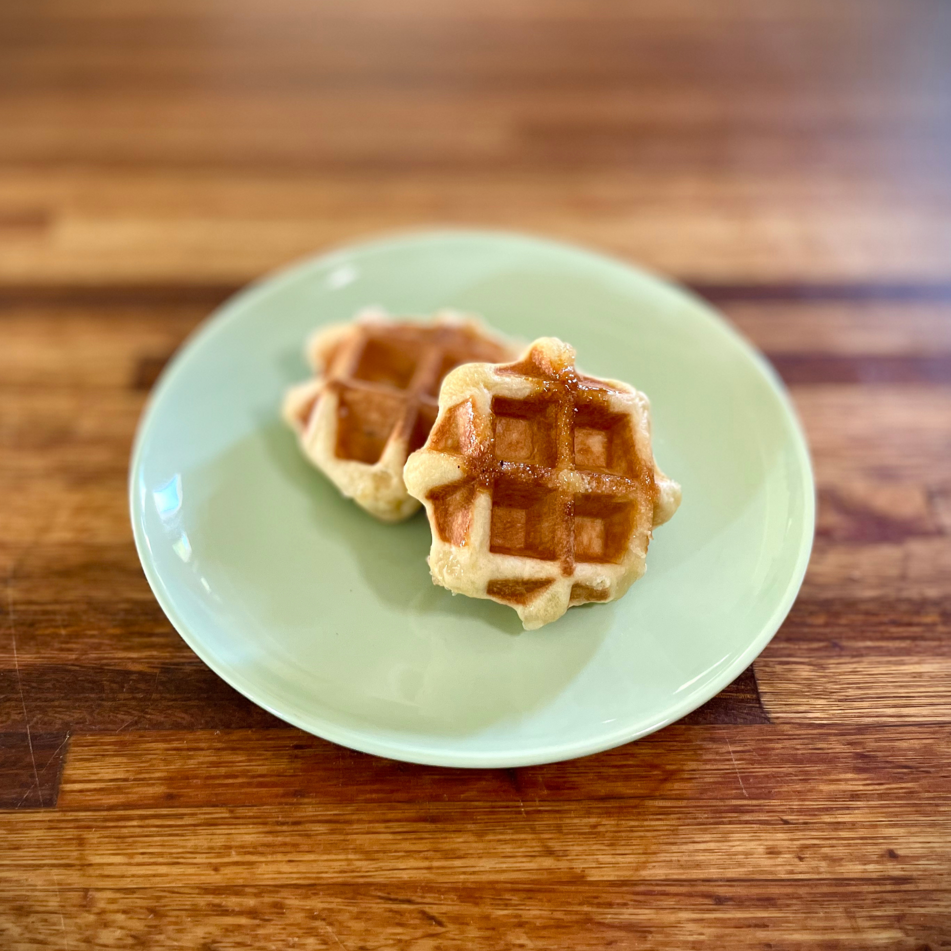 The Petite - Small Bite-Size Vegan Belgian Liège waffles (Pack of 6)