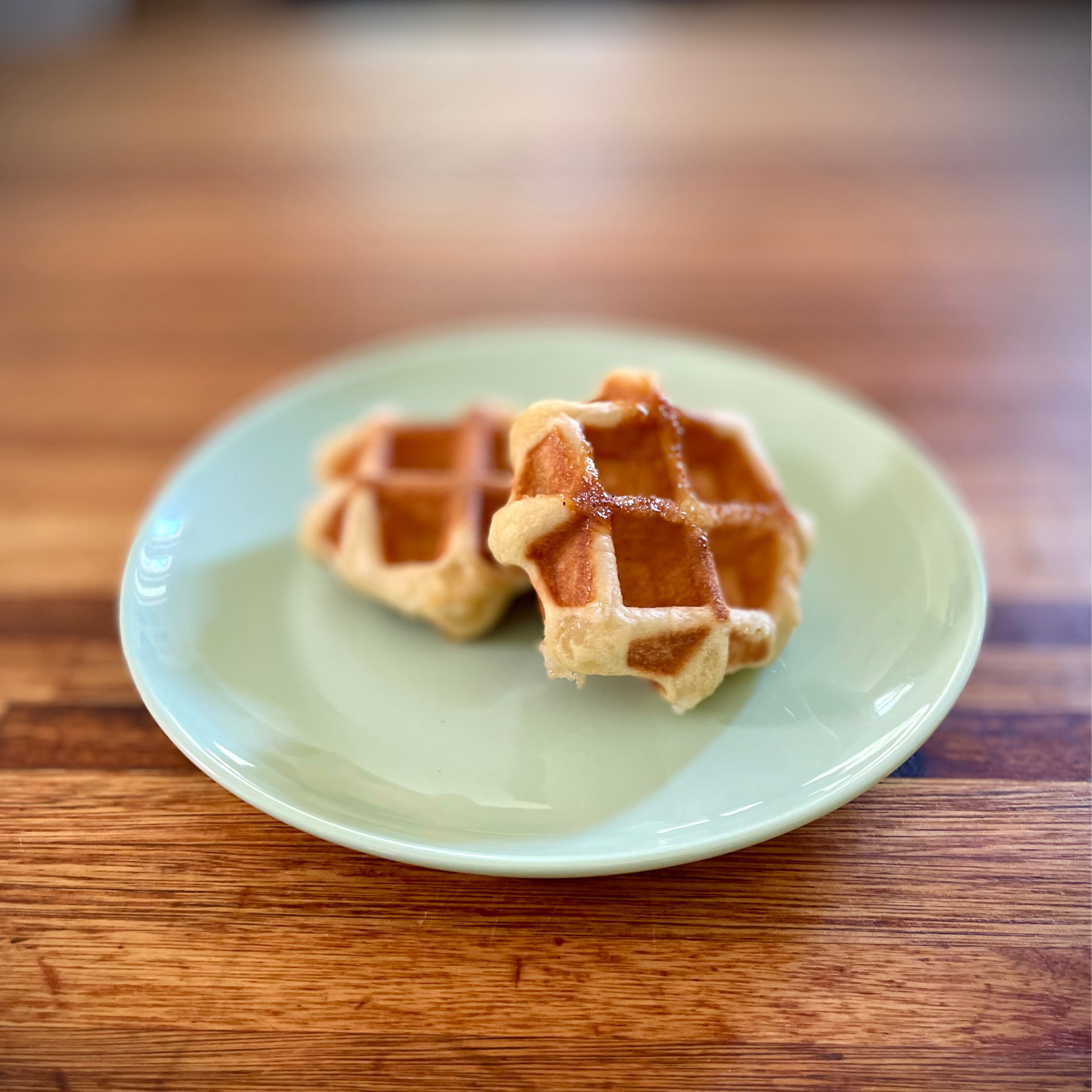 The Petite - Small Bite-Size Vegan Belgian Liège waffles (Pack of 6)