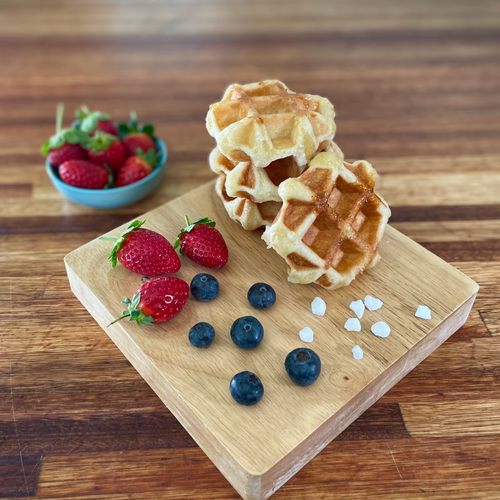 The Petite - Small Bite-Size Vegan Belgian Liège waffles (Pack of 6)
