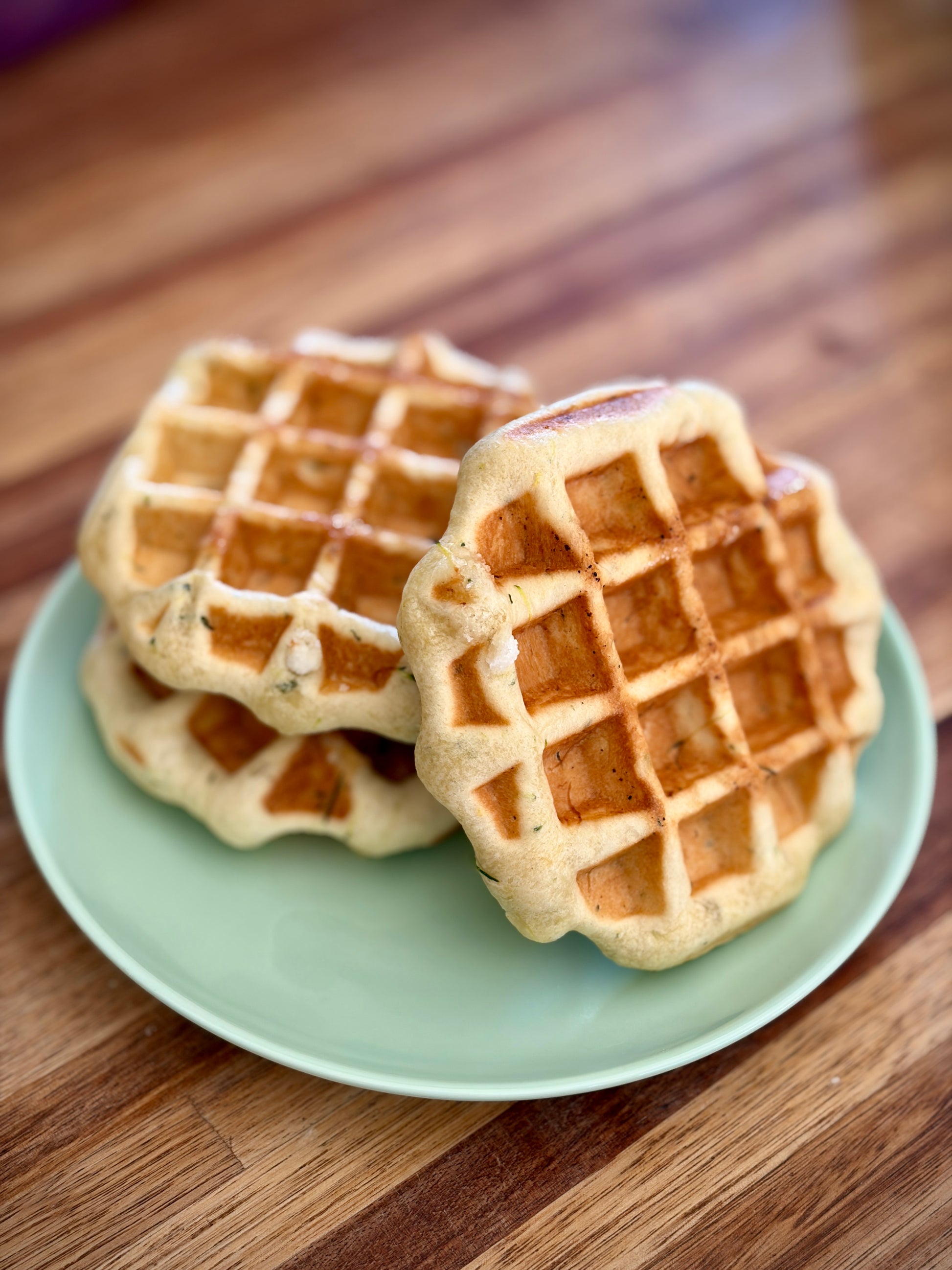 The Zucchini Originale -  Vegan Belgian Liège waffles (Pack of 4)